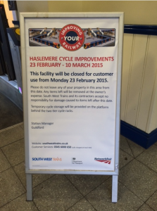 Cycle improvements - Haslemere Station