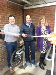 Haslewey Bike Rack Opening