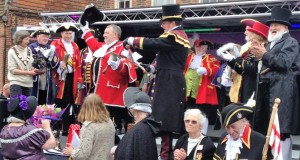 Presentation to the 2016 winner - Lichfield's Town Crier