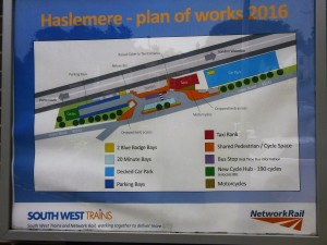 Plan of Works, Poster at the front of Haslemere station