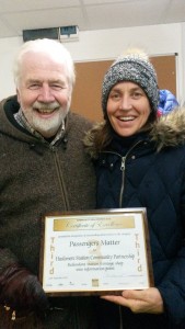 Ken Griffiths (Haslemere Events) and me with the Award certificate 