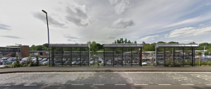 Mock Up of Bus Shelters in Lower Street outside Haslemere Train Station