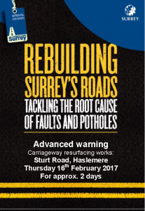 NB Sturt Road Repair