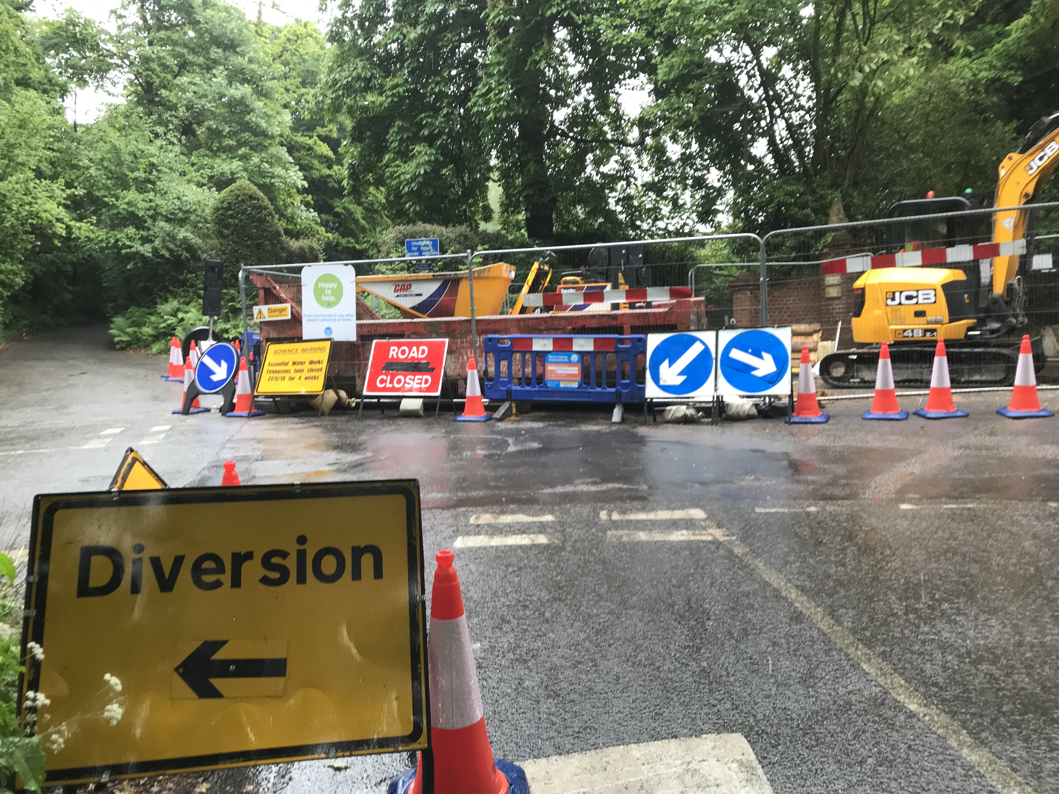 Update about Tennyson’s Lane Closure for Thames Water repair Haslemere first